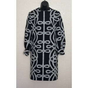 Vintage 70s Lanvin Dress MOD Retro Elegant Timeless Iconic Minimalist Monochrome
